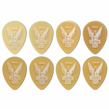 CLAYTON Ultem Tortoise Small Teardrop Guitar Picks- 0.94 mm, 48PK UST94